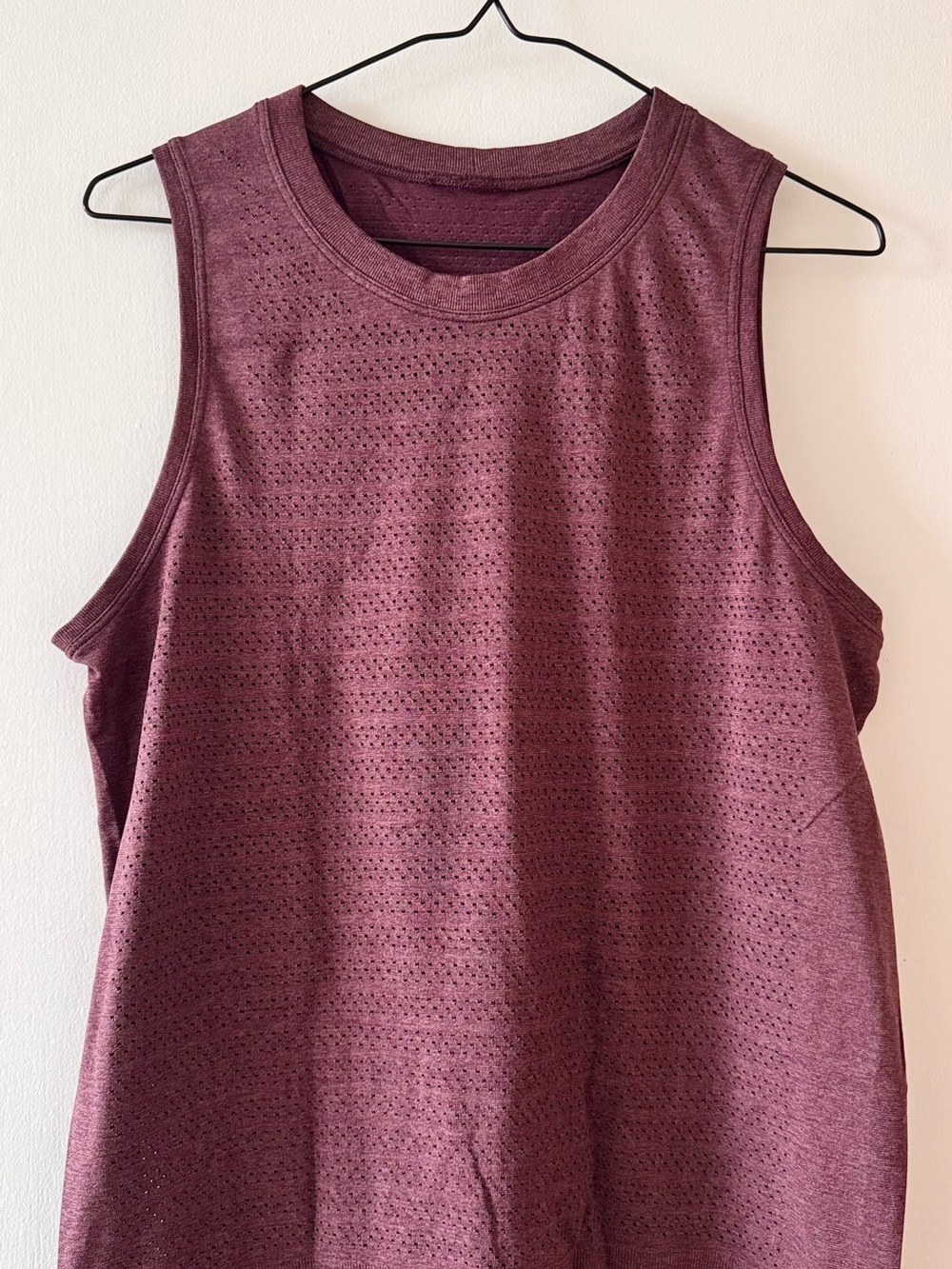 lululemon athletica Perforated Muscle Tank in Wine